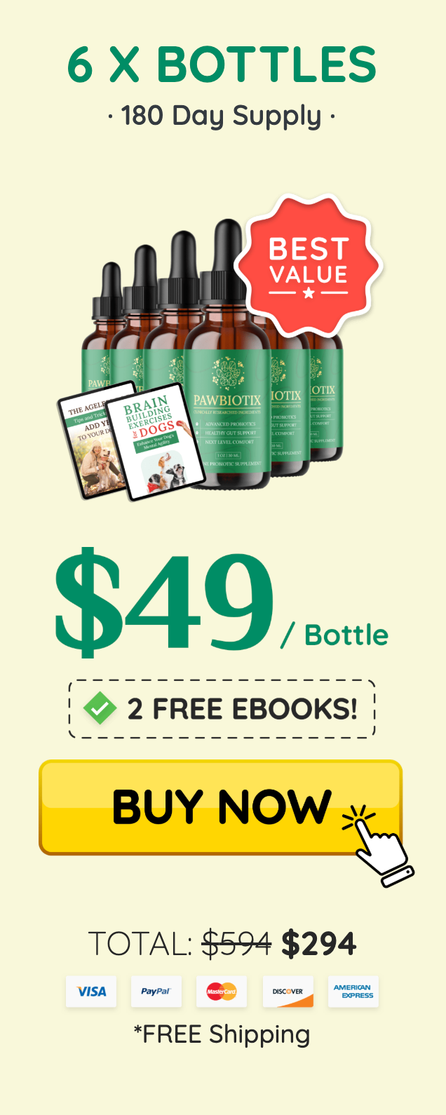 Pawbiotix Buy 6 Bottles